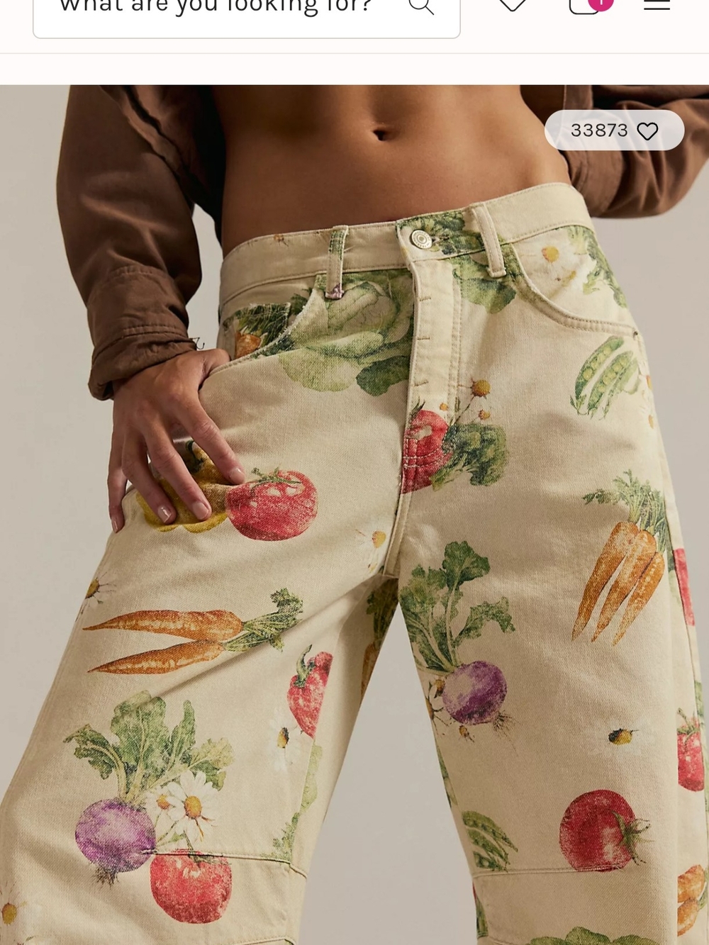 We The Free Good Luck Barrel Jeans In Veggie Combo